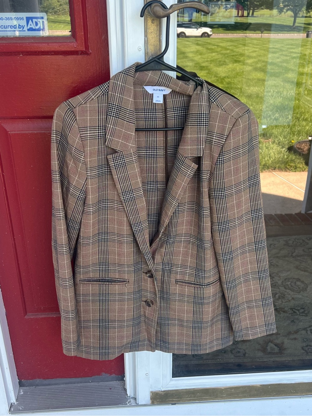 Old Navy Plaid Houndstooth Blazer